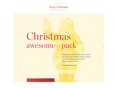 Christmas website layout — sneak peek christmas interface layout minimal santa simple ui website