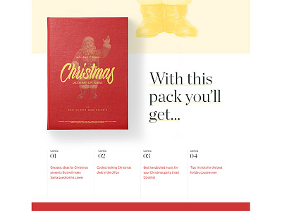 Christmas layout — sneak peek 2 christmas interface layout minimal santa simple ui ux website