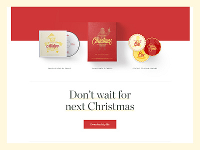 Download Christmas Pack christmas design download landing minimal psd simple ui website