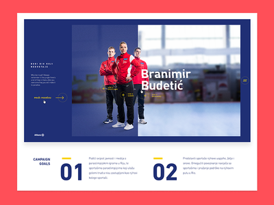 Landing page — Budi dio koji nedostaje clean flat landing minimal rio simple typography web website