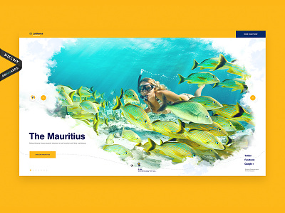 Lufthansa Dreamscapes — Destination screen airline awwwards clean lufthansa mauritius site travel web website