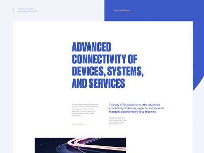 Art Direction for a IOT company art direction clean iot layout minimal type typography ui web website