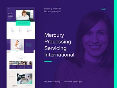 Mercury Website Redesign—Behance Case typography