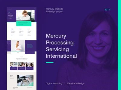 Mercury Website Redesign—Behance Case typography