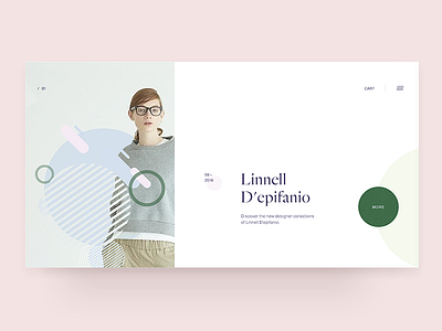Linnell D'epifanio Concept contrast fashion layout minimal page type typography web website