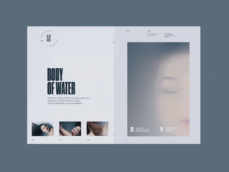 Body Of Water — Interaction animation clean fashion interaction motion principle street website