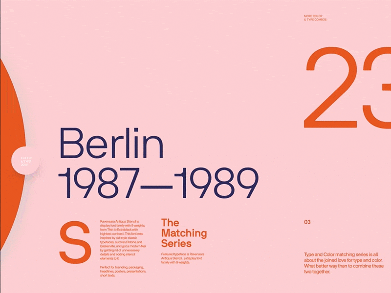 Type & Color — 004 / Motion animation gif interaction layout light motion principle type typography web website