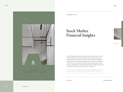 Financial Market Insights layout