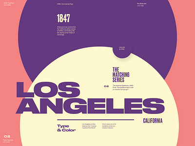 Type & Color — 006 / 2 bold california color dark grotesk layout type typography web website wide