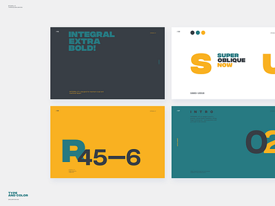 Type And Color Exploration Slides app clean color design layout minimal typography web website