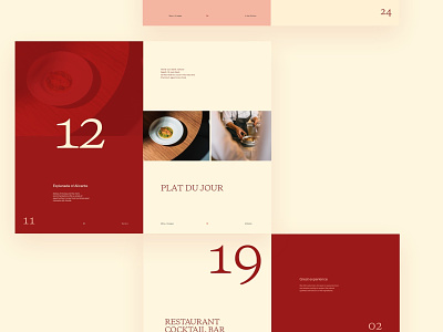 Design direction 2—restaurant website clean layout minimal restaurant simple typography ui web website