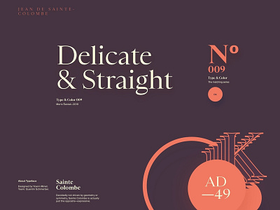 Type & Color — 009 / 01 clean flat layout minimal serif font simple typography web website