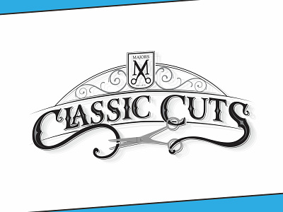 Classic Cuts Logo branding logo design typography