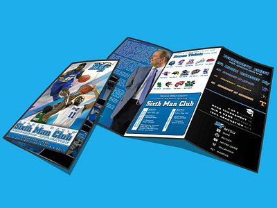 2018/2019 Sixthman brochure MTSU brochure design