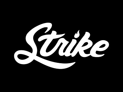 Strike Visuals Co. branding logo shop type