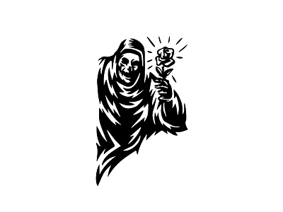 Reap What You Sow grim reaper illustration rough skull