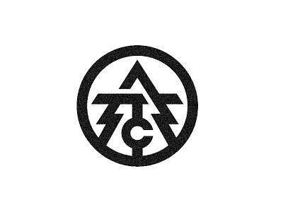 ATC 4 Lyf black and white icon logo monogram outdoors seal tree wild