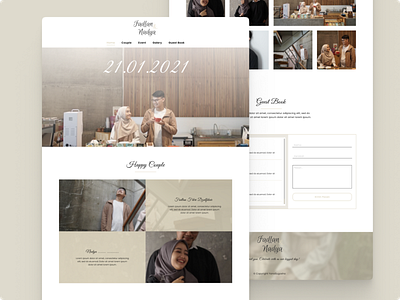 F & D Wedding - Online Wedding Invitations app design ui website