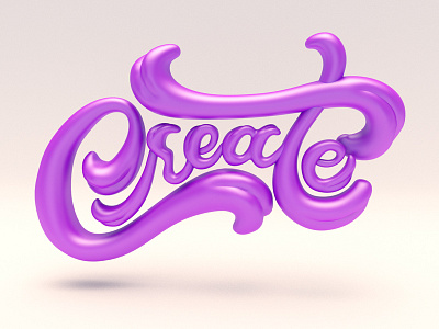 Create 3d 3d type calligraphy handlettering lettering typography