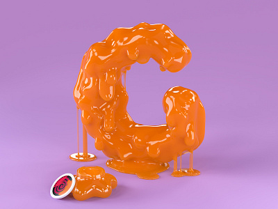 G is for Gak 36daysoftype 3d art 3d illustration 3d type 80s 90s 90s toypography advertising design cinema 4d gak gooey gooey letters graphic design lettering nickelodeon nickelodeon gak nostalgic octane render slime typography