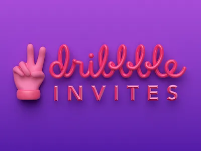 2 Dribbble Invites Giveaway 3d 3d type 3d typography c4d cinema 4d dribbble invitation dribbble invite dribbble invite giveaway dribbble invites illustration invites invites giveaway type typography