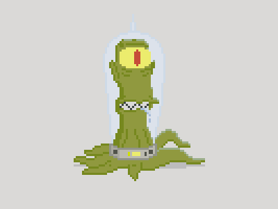 Kodos alien cartoon kodos pixel art the simpsons tv