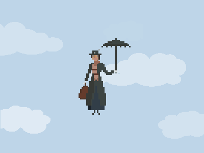 A Spoonful of Sugar disney mary poppins movies pixel art