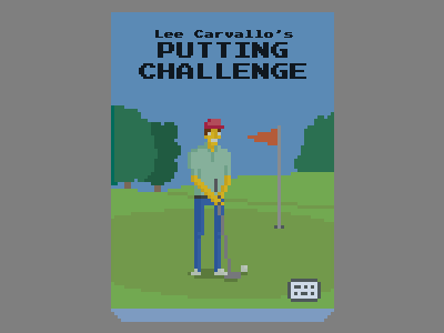 Lee Carvallo's Putting Challenge pixel art the simpsons video game