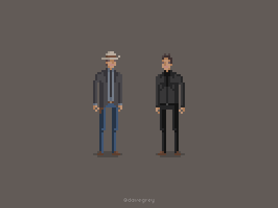 'We Dug Coal Together' justified pixel art tv