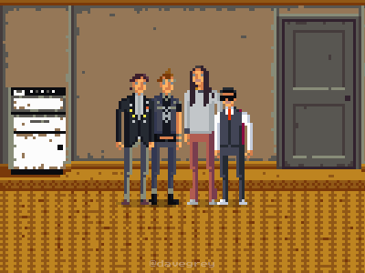 The Young Ones comedy pixel art the young ones tv