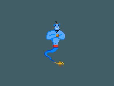 Genie aladdin gif pixel art