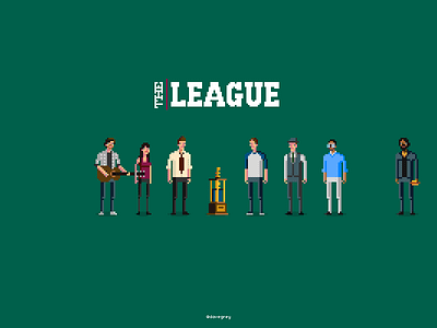 The League comedy pixel art the league tv