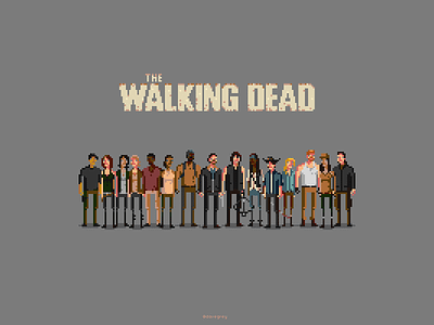 The Walking Dead Pixels pixel art the walking dead