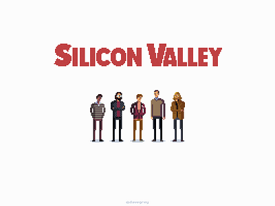 Silicon Valley pixel art silicon valley