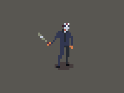 Halloween Countdown #19 friday the 13th halloween jason vorhees pixel art