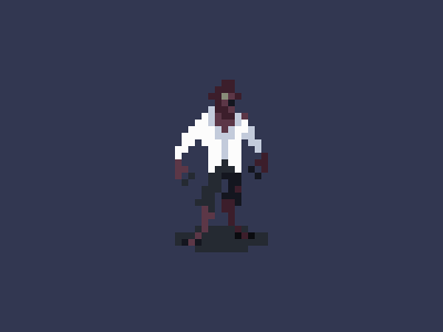 Halloween Countdown #10 halloween pixel art the wolf man