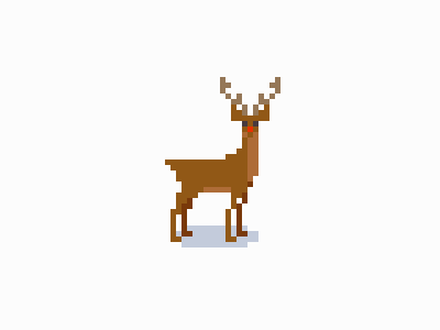 Pixel Advent Calendar #6 advent calendar pixel art rudolph the red nosed reindeer