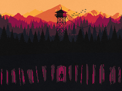 Firewatch by Dave Grey on Dribbble