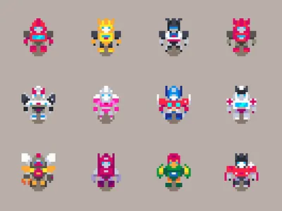 More Than Meets The Eye pixel art transformers