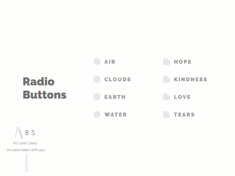 Radio buttons accessibility animation css custom design gradient html radio radio buttons ui user interface (ui) web