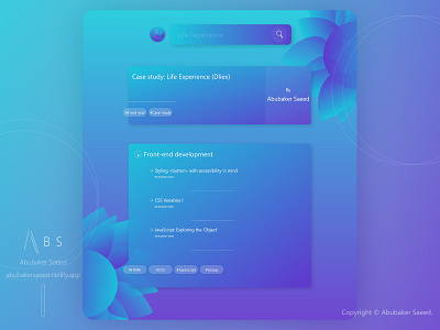 Life Experience (Dliex) eBlue - Desktop animation app css design desktop html javascript link links responsive ui user experience (ux) user interface (ui) ux web