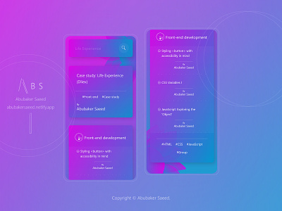 Life Experience (Dliex) ePink - Mobile animation app css design html javascript link links mobile responsive ui user experience (ux) user interface (ui) ux web