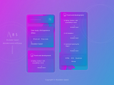Life Experience (Dliex) ePink - Mobile animation app css design html javascript link links mobile responsive ui user experience (ux) user interface (ui) ux web