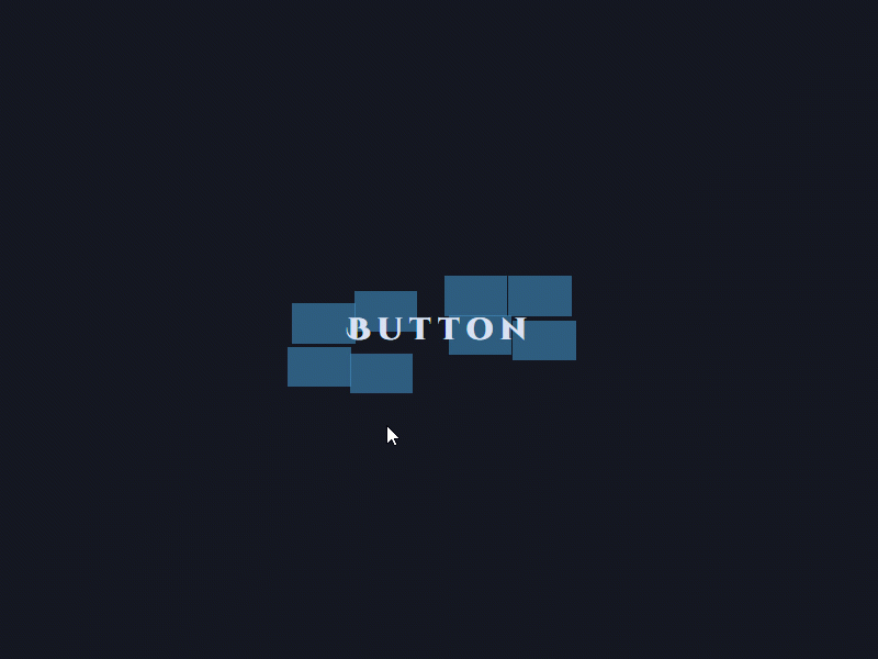 Button - Broken Effect animation broken button css dark design effect html javascript ui user interface (ui) ux web