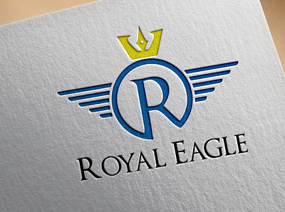 Royal Eagle abstract adobe illustrator adobe photoshop cameroon design flat icon joel arrey logo logodesign vector