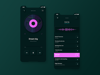 Neomorphism l UI Design I Dark Mode 2d app dark theme design graphic design illustration music player neomorphism night mode ui