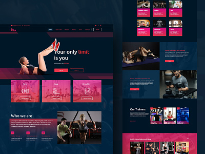 FitLab.com Stay Fit Live Healthy fitness app graphicdesign hero banner homepage design landingpage uidesign