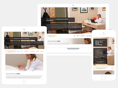 Chiropractor Site - UX Process ui user experience testing. ux