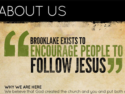 Brooklake Program Quote black brooklake brown church green grunge program quote typography