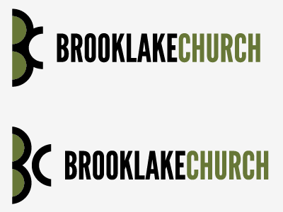 Brooklake Church Logo black brooklake church concept green logo